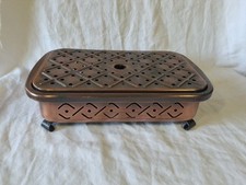 Antique Brand "Stockli Netstal" Complete Copper Candle Warmer Made Switzerland