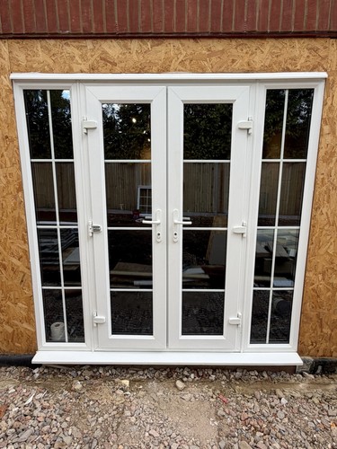 White upvc french patio - french, doors