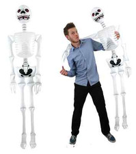 Inflatable Human Skeleton 183cm Halloween Party Prop Life Size Decoration