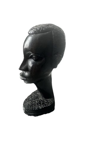 Hand carved wooden bust - carved,