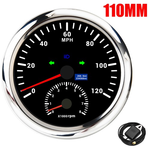 110mm gps speedometer 120mph - 110mm,