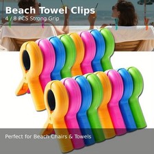 Beach Towel Pegs Clips 8 Pack