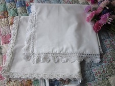 TWO VINTAGE FRENCH WHITE