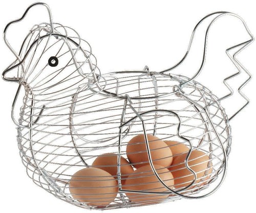 Chicken shaped chrome wire - chicken,