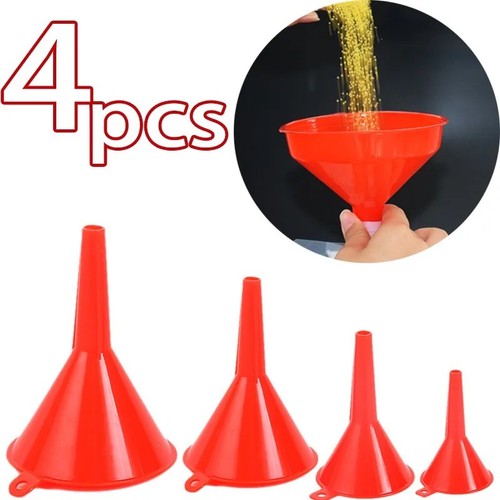 4pc funnel set plastic - 4pc, pouring