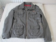 Superdry Mens Brad  Leather Jacket  Dark Brown  - Medium