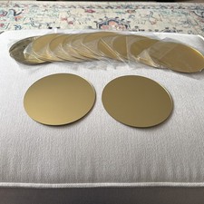 12 x Round Gold Mirror