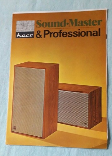 Heco loudspeakers flyer and - ,