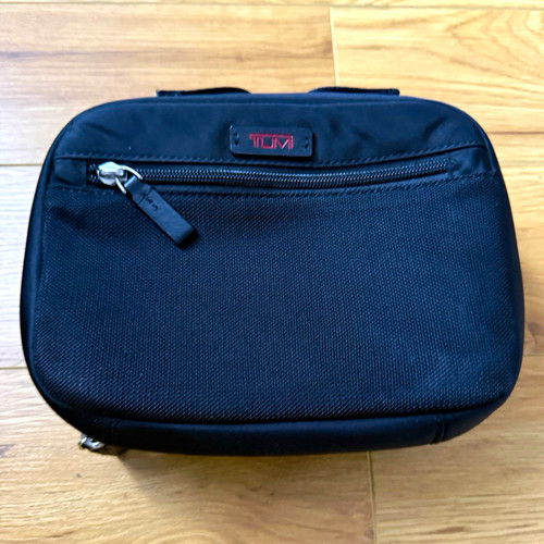 Tumi black nylon travel - black,