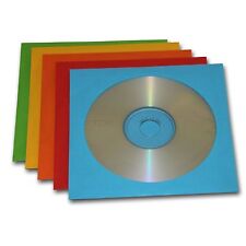 10 Blank CD-R Disks and 10 Coloured Cases for Single Disc of CD/DVD