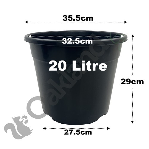 Commercial black plant pot - commercial,