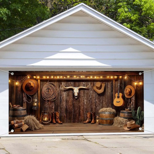 Western cowboy garage - western,