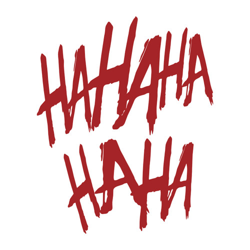 Joker hahaha vinyl decal - hahaha,