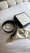 Gucci Women’s Marmot 3cm Leather Belt 75