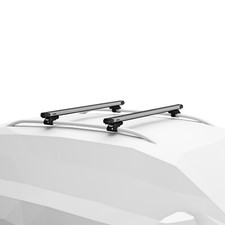 Thule Roof Rack Raised Rail Evo SlideBar Silver for Peugeot 307 SW Estate