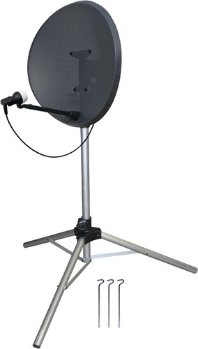 Satellite dish bracket with - satellite,