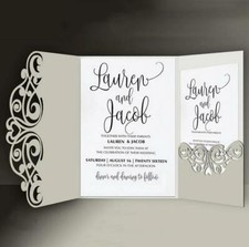 Lace Heart Border Greeting Card Metal Cutting Dies Template Scrapbooking Stencil