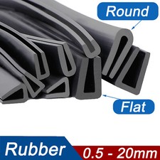 Rubber 1mm-20mm U Shape Guard Edging Trim Seal Strip Door Table Edge Protector