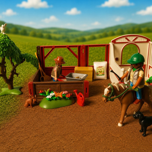 Playmobil horse stable bundle - playmobil,