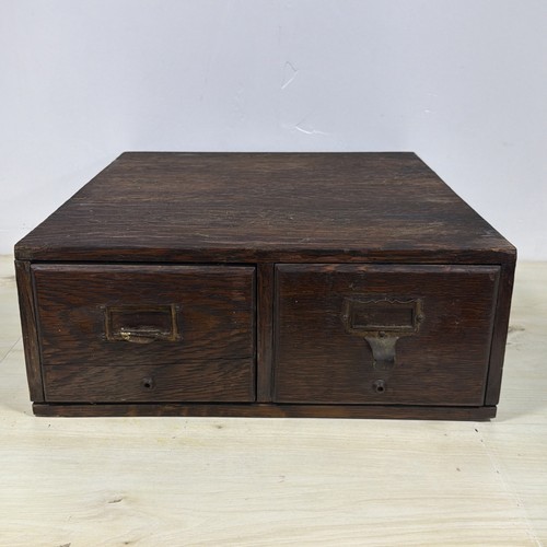 Antique wooden index - index, box
