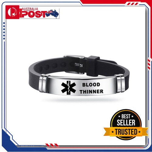 Blood thinner alert wristband - blood,