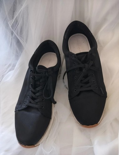 Vagabond black satin platforms - black,