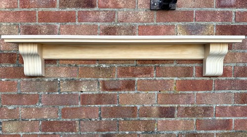 Pine mantel shelf with - pine,