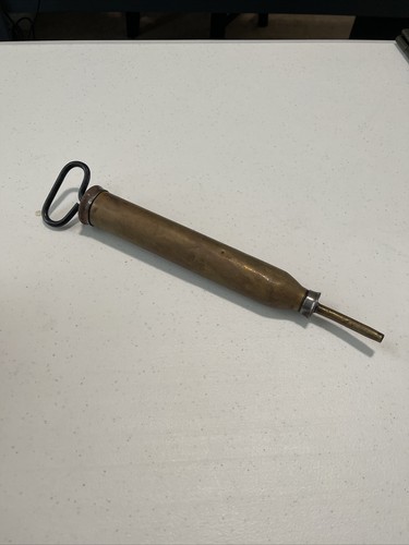 Vintage antique brass grease - antique,