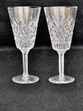 2 x Tyrone Sperrins Irish Crystal Diamond facet RED WINE Glasses