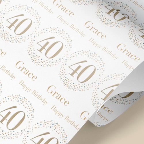 Personalised birthday wrapping - personalised,