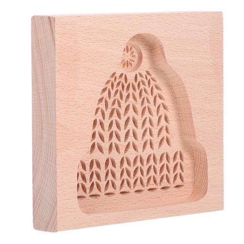 Wooden cookie stamp mold - cookie,