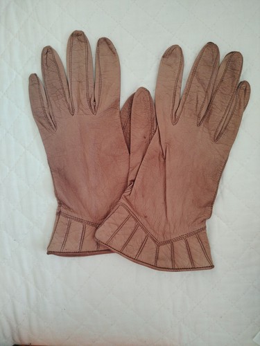 Vintage ladies beigeleather - vintage,