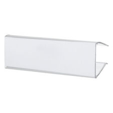 50Pcs 75x25mm Plastic Clear Shelf Label Holder with White Blank Labels