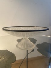 Art Deco Stand Cup Solid Silver Minerva Collar Frosted Glass Centerpiece