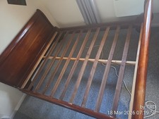 Mahogany Sleigh Bed king Size