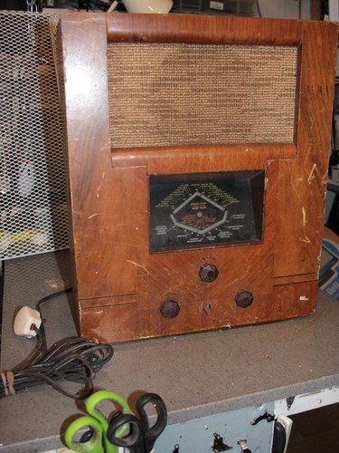 Vintage pye valve radio wood - vintage,