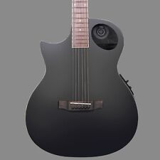Lindo Left-Handed Neptune V1 Black Electro Acoustic Guitar F-4T Preamp + GigBag