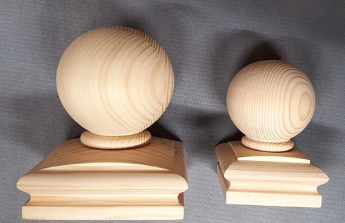 Stair newel post ball cap - newel, to