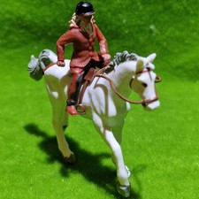 ⭐RARE BRITAINS - Girl on pony - Deetail vintage farm animals horse rider