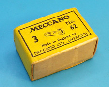 Meccano sealed yellow trade box of three Cranks, part 62.