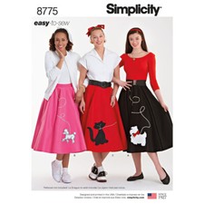 SIMPLICITY 8775 MISSES POODLE