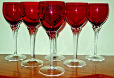 SIX VINTAGE RED CRANBERRY WINE