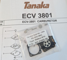 Tanaka ECV-3801 Chainsaw Carburettor Carb Kit Walbro WT4. P/N: 455.25095.90