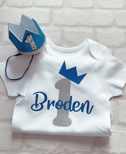 Personalised baby boys cake - personalised,