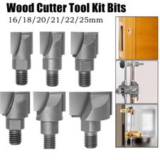 Replacement Carbide Tip Wood Cutter Tool Kit For Mortice Lock Jig 16-25mm Tool