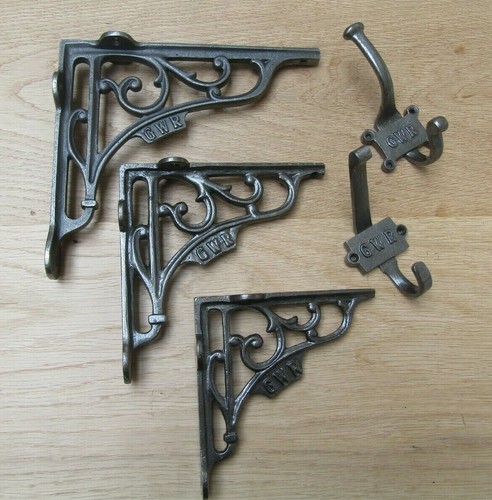 Cast iron vintage rustic - iron, shelf