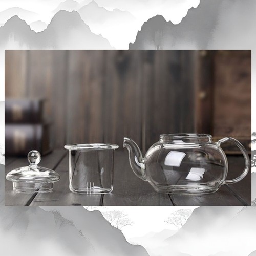 Artisan glass teapot premium - |,