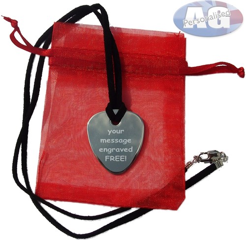 Guitar pick necklace - pick,