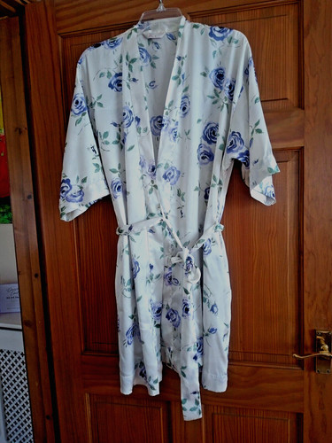 Vintage silky satin short robe - vintage,