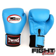 Twins Boxing Gloves - Light Blue - FREE P&P - Muay Thai, MMA, Boxing